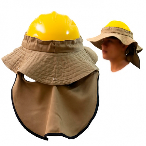 Pava Dril con sombra para casco